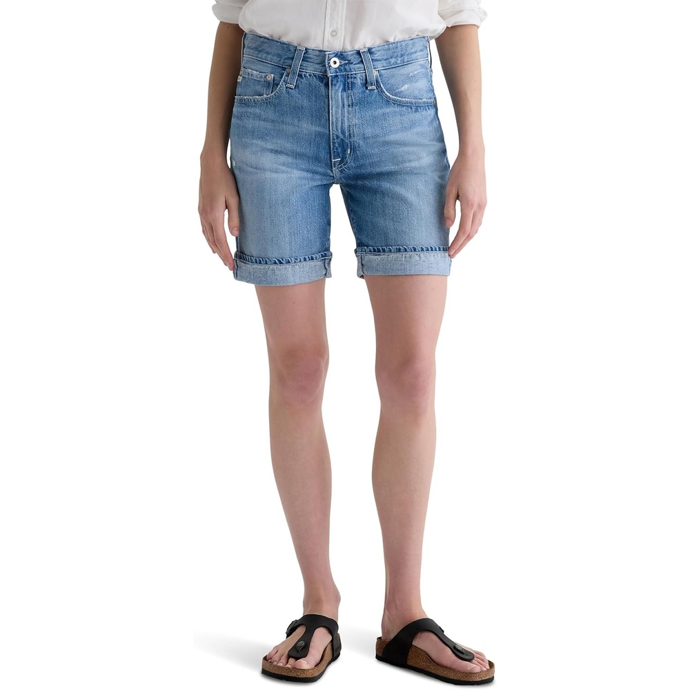image:imageAG Jeans ExBoyfriend MidRise Slouchy Shorts17 Years Divergent