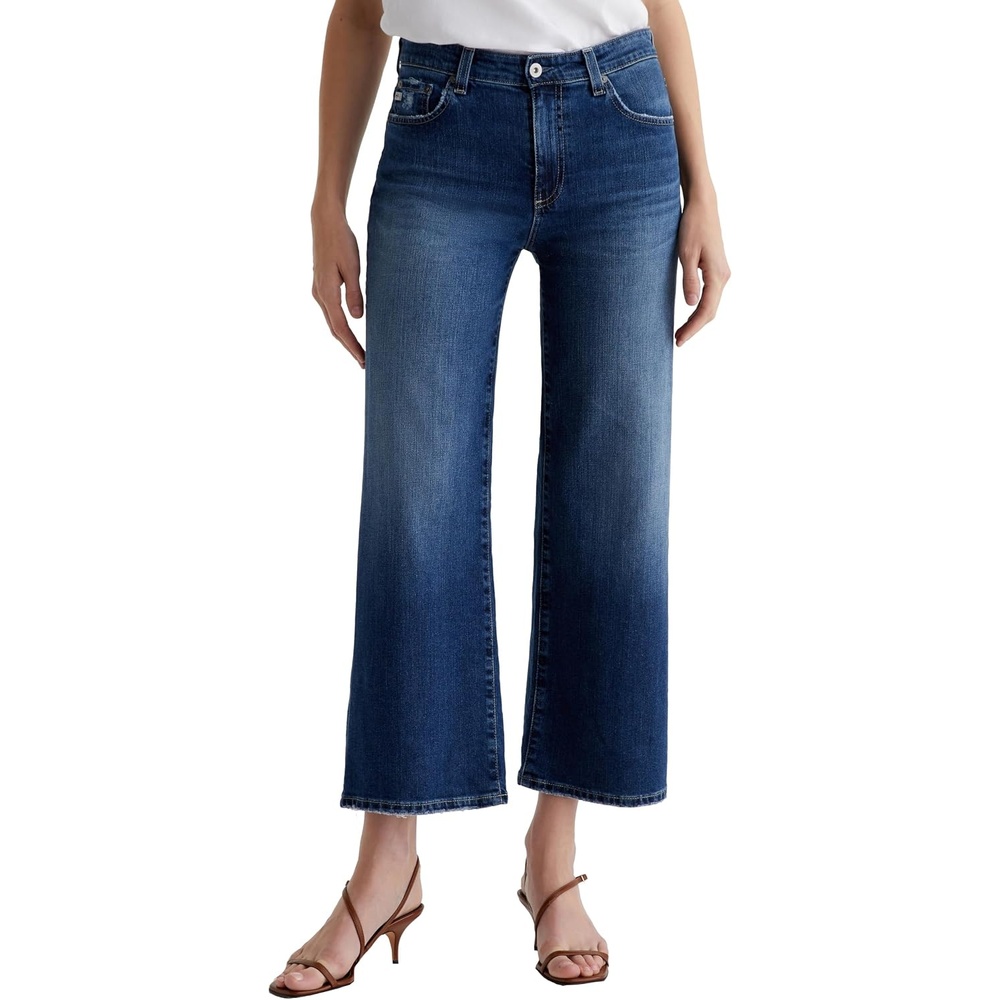 image:imageAG Jeans Womens Saige Mid Rise Wide Leg