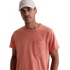 AG Adriano Goldschmied Men’s Nick Slim Fit Pocket Tee(Heritage Orange Spritz)