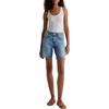 AG Jeans Ex-Boyfriend Mid-Rise Slouchy Shorts(Iris)