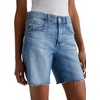 AG Jeans Ex-Boyfriend Mid-Rise Slouchy Shorts(Iris)