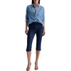 AG Jeans Maisie Pull-On Denim Capri in Hyacinth(Hyacinth)