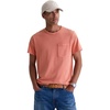 AG Adriano Goldschmied Men’s Nick Slim Fit Pocket Tee(Heritage Orange Spritz)