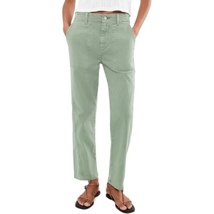 AG Adriano Goldschmied Women’s Analeigh Mid-Rise Utility(Sulfur Faded Moss)