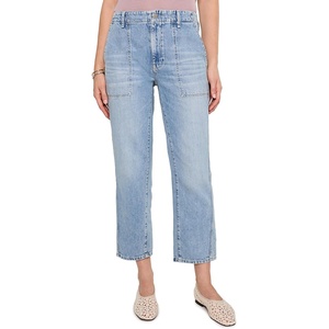 AG Jeans Analeigh Mid-Rise Utility Pants in Wine Garden(Wine Garden)