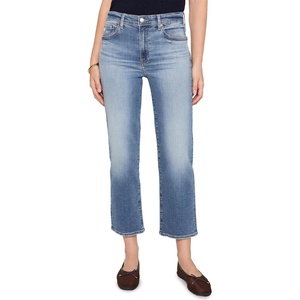 AG Jeans Brinley Mid-Rise Straight Crop in 15 Years Bouquet(15 Years Bouquet)