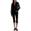 AG Adriano Goldschmied Women’s Maisie Mid-Rise Capri(Super Black)