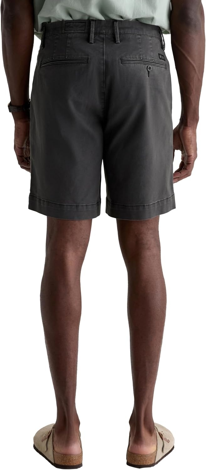 image:imageAG Adriano Goldschmied Mens Archie Straight Trouser ShortSulfur Antique Black