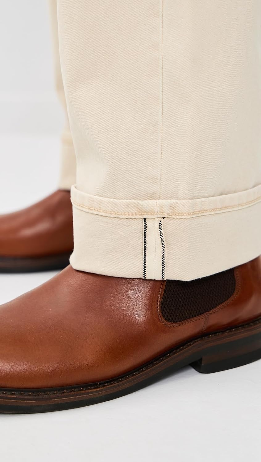 image:imageAG Mens Felix Stretch Selvage Vintage Straight Jeans 34Sulfur Sienna Sand