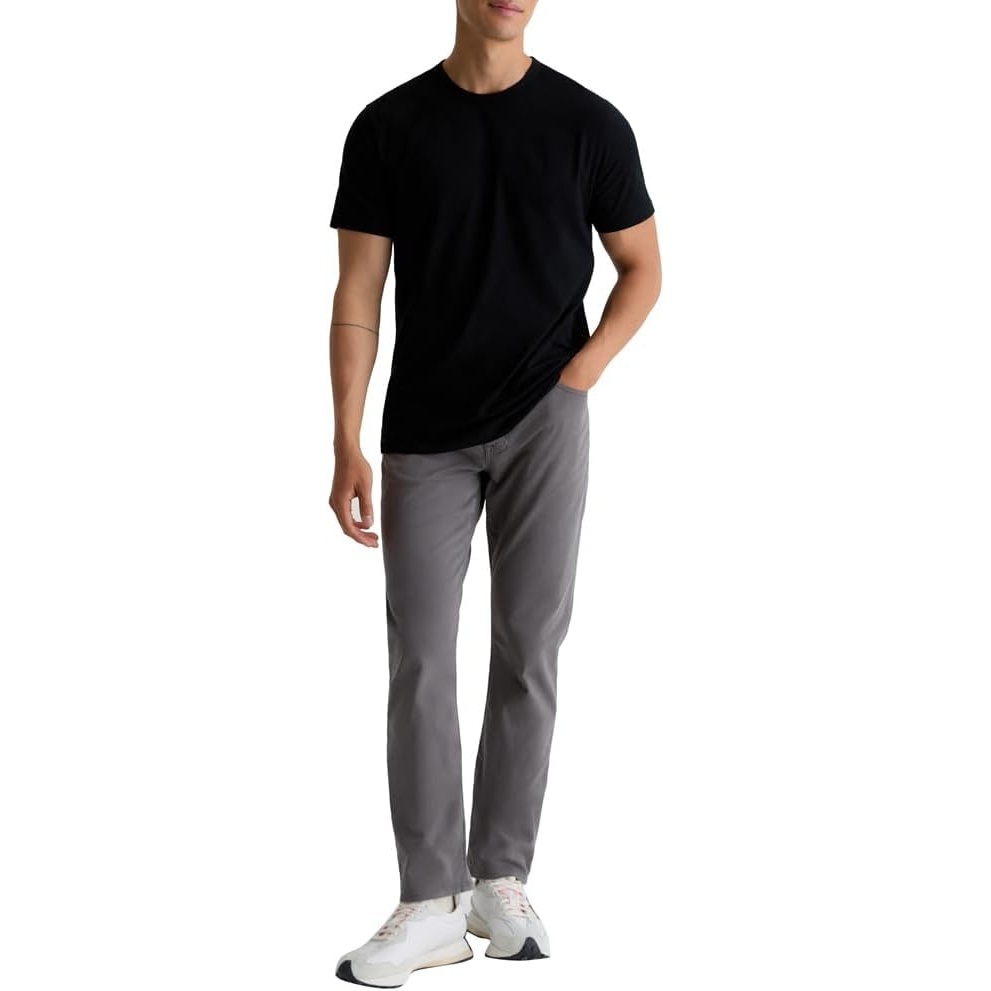image:imageAG Adriano Goldschmied Mens Everett Slim Straight PantFolkestone Grey