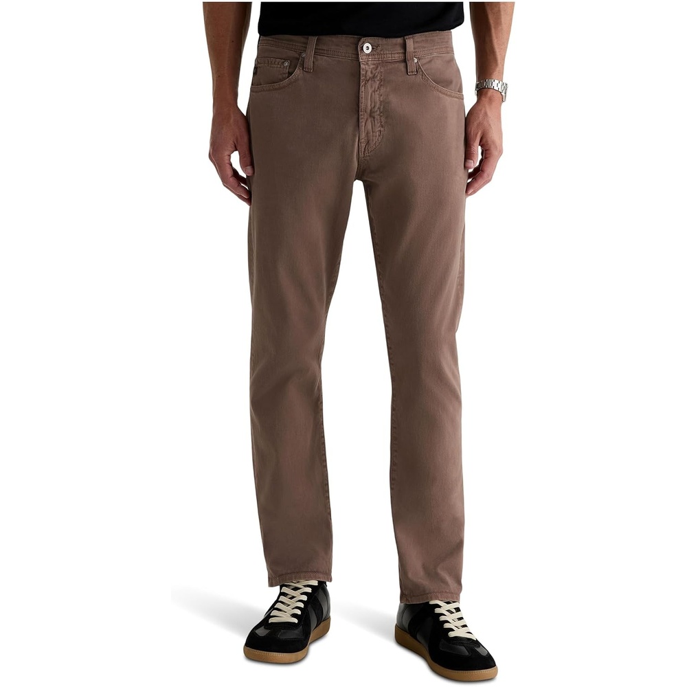 image:imageAG Adriano Goldschmied Mens Everett Slim Straight PantSulfur Taupe Grey