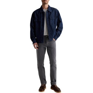 AG Adriano Goldschmied Men’s Everett Slim Straight Selvage Jean(Sulfur Storm Grey)