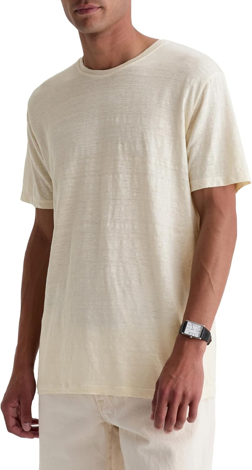 image:imageAG Adriano Goldschmied Mens Bryce Classic Fit SS Crew Neck TShirtChampagne