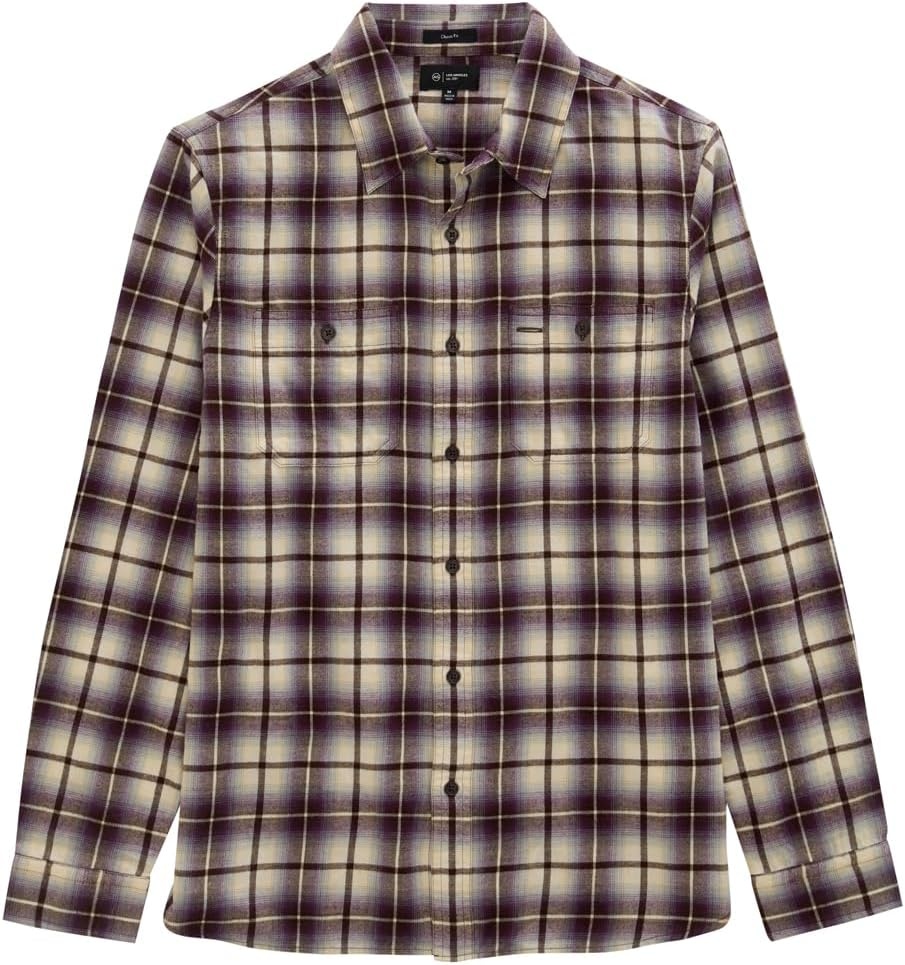 image:imageAG Adriano Goldschmied Mens Mason Classic Fit ShirtPurple Multi