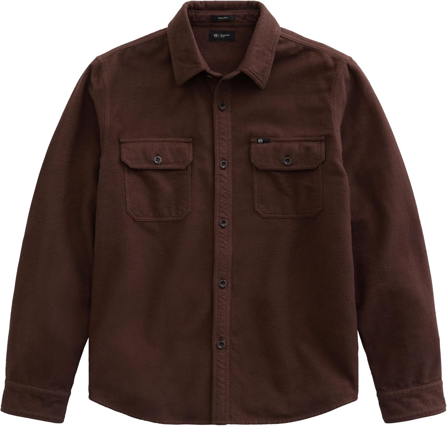 image:imageAG Adriano Goldschmied Mens Milland Utility ShirtDark Chocolate