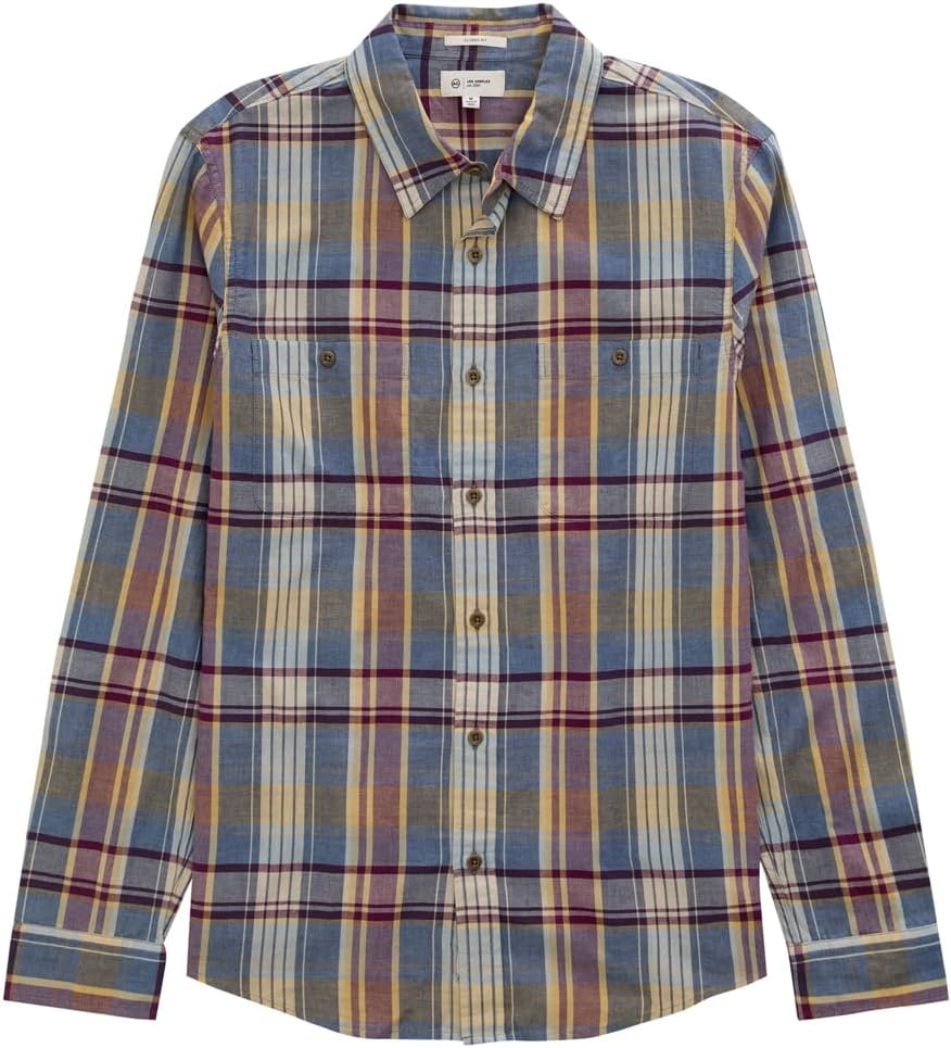 image:imageAG Adriano Goldschmied Mens Wayne Classic Fit ShirtBlue Multi