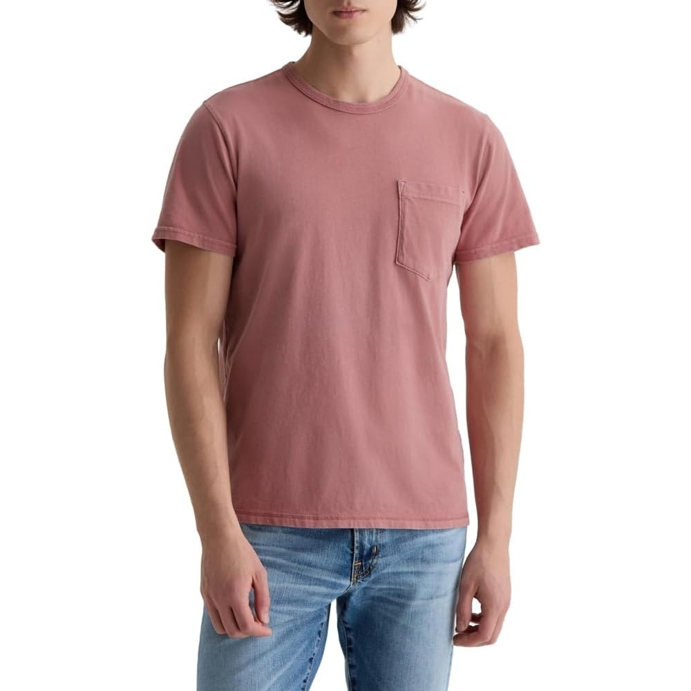 image:imageAG Adriano Goldschmied Mens Nick Pocket TeeHeritage Pink