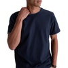AG Adriano Goldschmied Men’s Como Double Layer Classic Fit S/S Crew Neck T-Shirt(Deep Navy/Heather Grey)