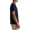 AG Adriano Goldschmied Men’s Como Double Layer Classic Fit S/S Crew Neck T-Shirt(Deep Navy/Heather Grey)