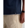 AG Adriano Goldschmied Men’s Como Double Layer Classic Fit S/S Crew Neck T-Shirt(Deep Navy/Heather Grey)
