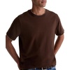 AG Adriano Goldschmied Men’s Como Double Layer Classic Fit S/S Crew Neck T-Shirt(Oak Barrel/Dry Dust)