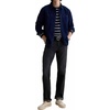 AG Adriano Goldschmied Men’s Danny L/S Shirt(Navy/Natural Stripe)