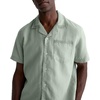 AG Adriano Goldschmied Men’s Foster S/S Relaxed Fit Camp Shirt(Faded Moss)