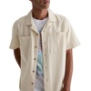 AG Adriano Goldschmied Men’s Marco Relaxed Fit Camp Shirt(Champagne)