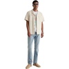 AG Adriano Goldschmied Men’s Marco Relaxed Fit Camp Shirt(Champagne)