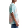 AG Adriano Goldschmied Men’s Marco Relaxed Fit Camp Shirt(Poolside Aqua)