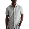 AG Adriano Goldschmied Men’s Mason S/S Classic Fit Work Shirt(Faded Moss)
