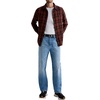 AG Adriano Goldschmied Men’s Mason Work Shirt(Burgundy Multi)