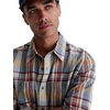 AG Adriano Goldschmied Men’s Wayne Classic Fit Shirt(Blue Multi)