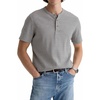 AG Adriano Goldschmied Men’s Bryce S/S Henley(Heather Grey)