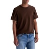 AG Adriano Goldschmied Men’s Como Double Layer Classic Fit S/S Crew Neck T-Shirt(Oak Barrel/Dry Dust)