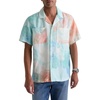 AG Adriano Goldschmied Men’s Marco Relaxed Fit Camp Shirt(Poolside Aqua)