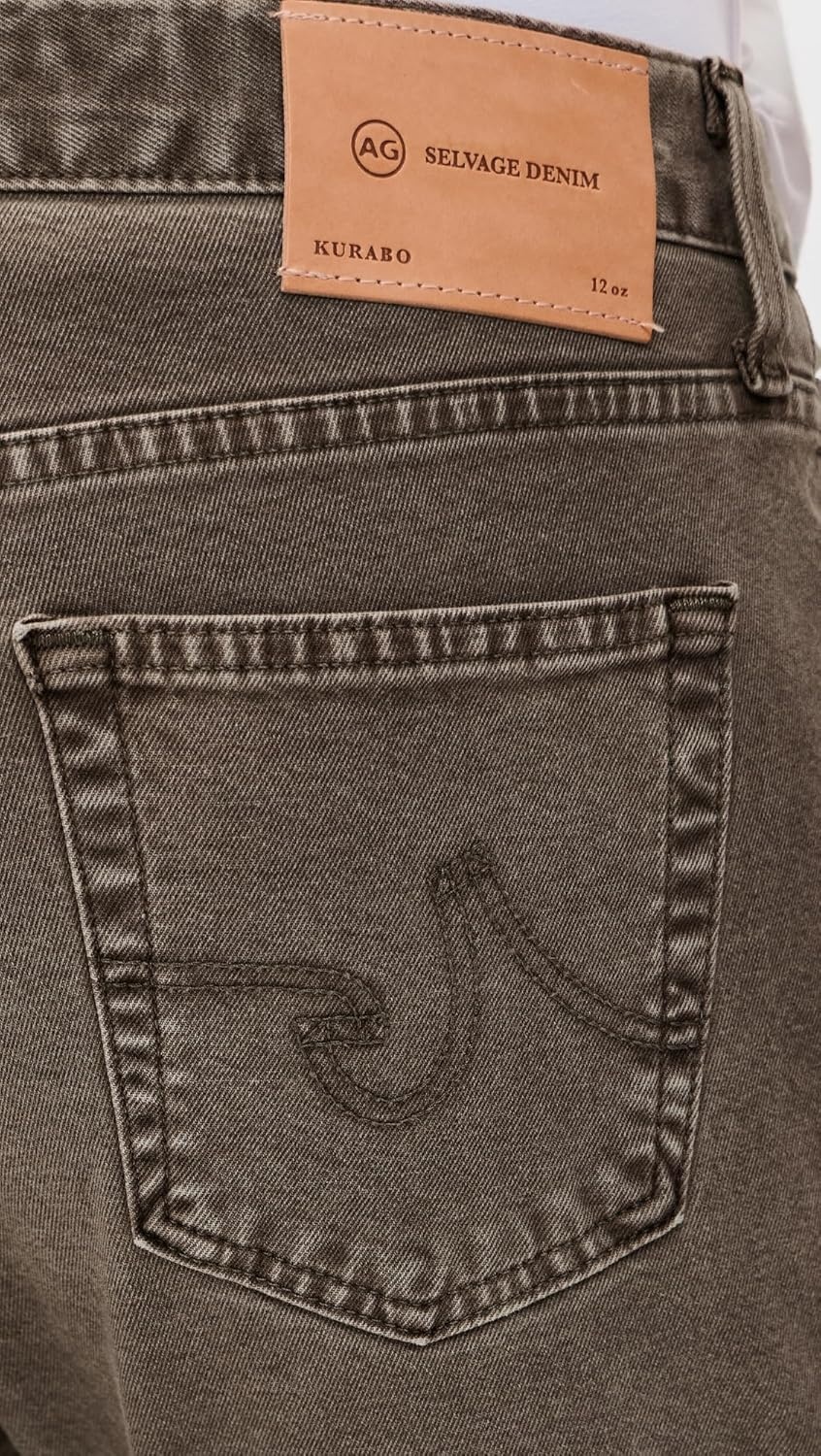 image:imageALMOSTGOLF AG Mens Tellis Stretch Selvage Modern Slim Denim JeansSulfur Taupe Grey
