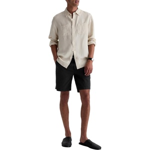 AG Adriano Goldschmied Men’s Cove Relaxed Drawstring Short(Saulfur Antique Black)