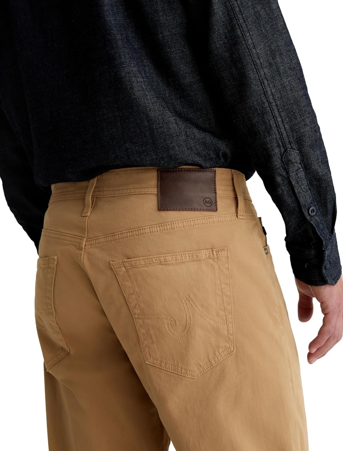 image:imageALMOSTGOLF AG Mens Graduate Tailored Sueded Italian Twill PantsSummit Khaki