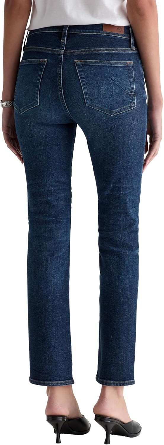 image:imageAG Adriano Goldschmied Womens Mari Crop MidRise Slim StraightNight Cap