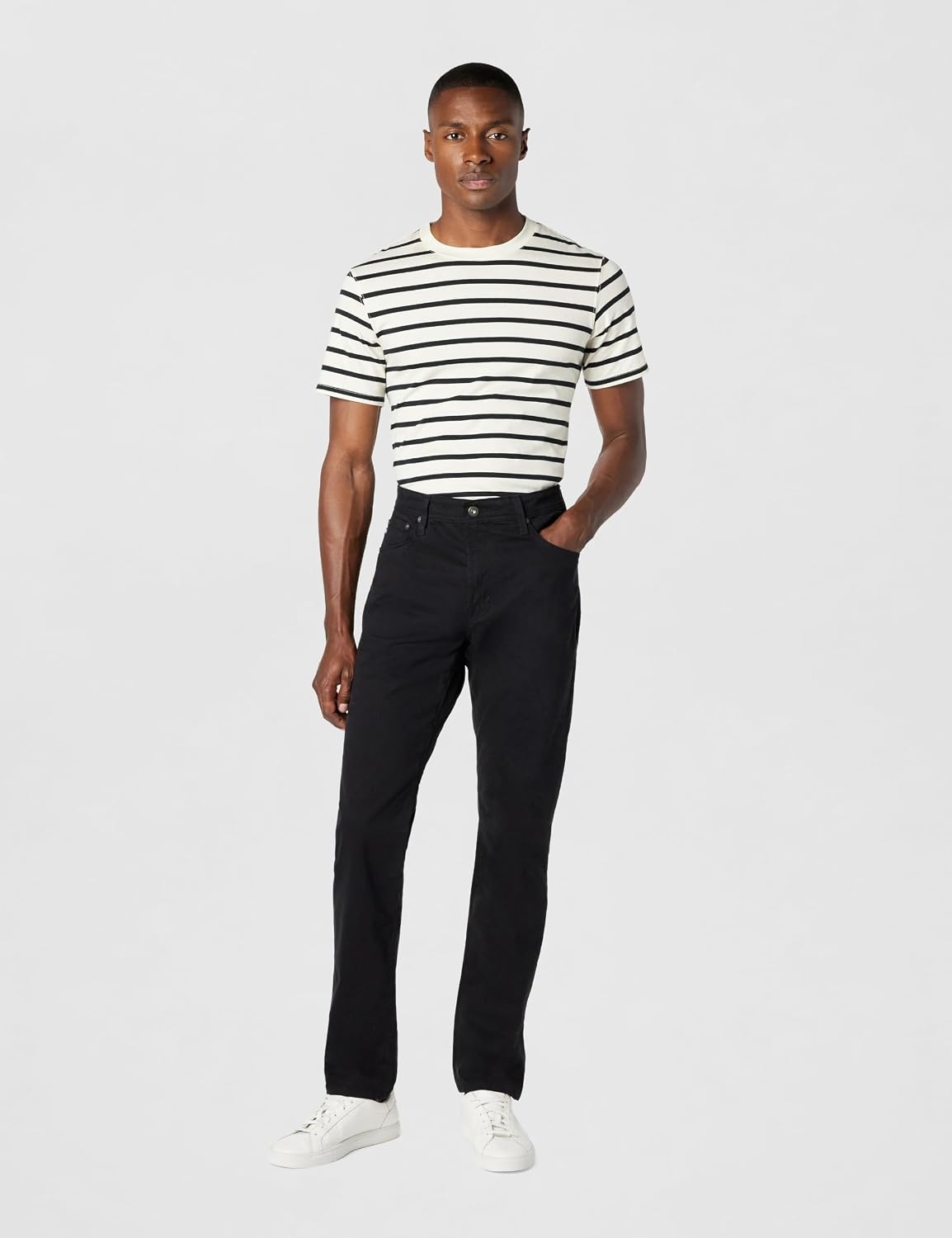 image:imageAG Adriano Goldschmied Mens Everett Slim Straight JeanSuper Black
