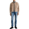 AG Adriano Goldschmied Men’s Sid Pleated Trucker Jacket(Beige)