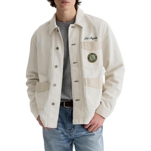 AG Adriano Goldschmied Men’s Adam Relaxed Chore Jacket(Natural Oak)