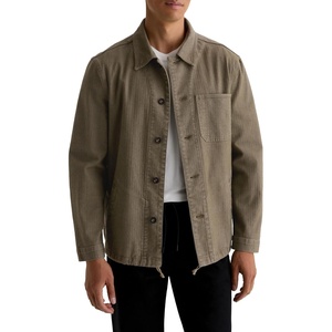 AG Adriano Goldschmied Men’s George Military Shirt Jacket(Green)