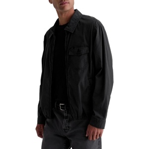 AG Adriano Goldschmied Men’s Riley Coaches Jacket(Sulfur Antique Black)