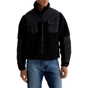 AG Adriano Goldschmied Men’s Wylie Relaxed Fleece Jacket(Black)