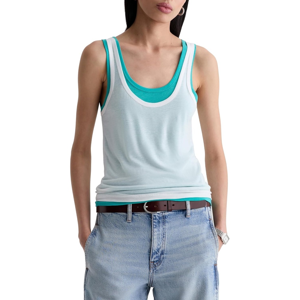 image:imageAG Adriano Goldschmied Womens Ellena TankPoolside Green