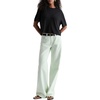AG Adriano Goldschmied Women’s Charli Crew Relaxed S/S Tee(Super Black)