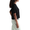 AG Adriano Goldschmied Women’s Charli Crew Relaxed S/S Tee(Super Black)
