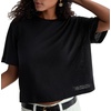 AG Adriano Goldschmied Women’s Charli Crew Relaxed S/S Tee(Super Black)